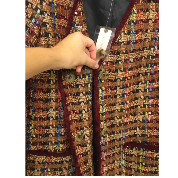 Ett:twa by Anthropology Harlequin Tweed blazer - Picture 5 of 8